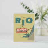 Rio Brazil Vintage Travel Postcard Postkarte (Stehend Vorderseite)