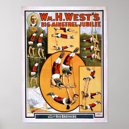 Rio Brothers Flying Trapeze Vintage Poster (Vorne)