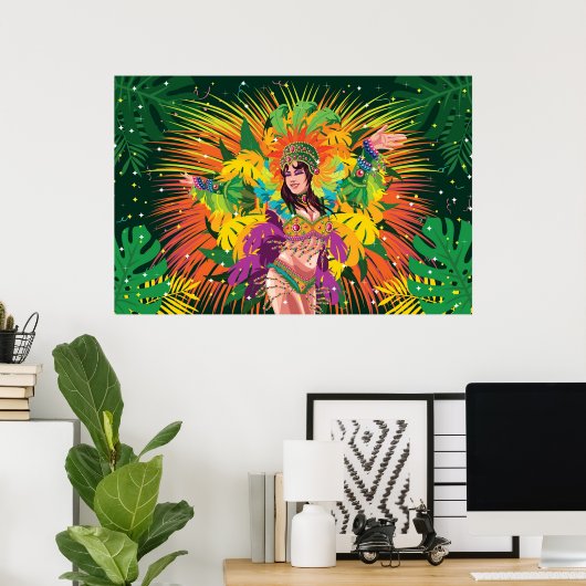 Rio Carnival Dancer Poster (Heimbüro)