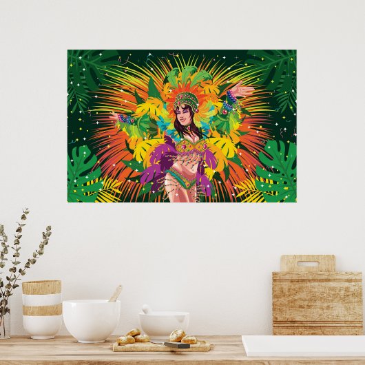 Rio Carnival Dancer Poster (Küche)