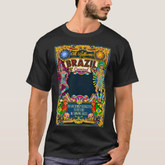 Rio Carnival Poster Thema Brasilien Karnaval Maske T-Shirt