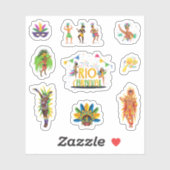 Rio Carnival Stickers Aufkleber (Blatt)