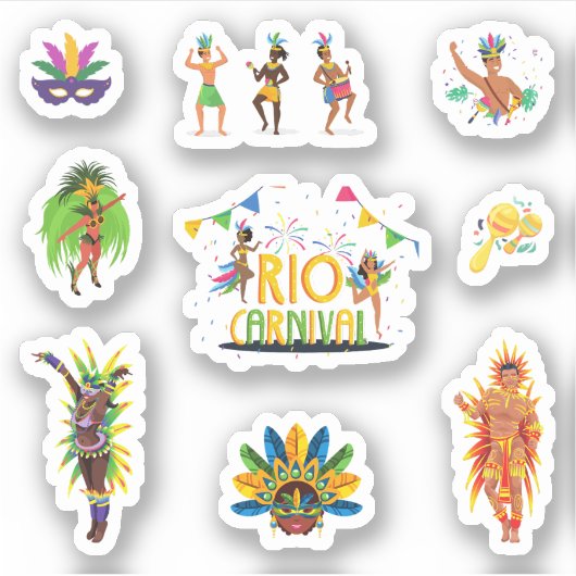 Rio Carnival Stickers Aufkleber (Vorderseite)