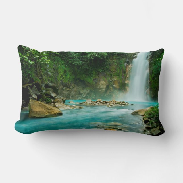 Rio Celeste Falls Lendenkissen (Vorderseite)