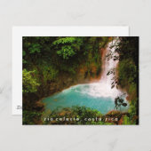 Rio Celeste Wasserfall Costa Rica Postcard Postkarte (Vorne/Hinten)