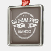 Rio Chama River New Mexico Kayaking Ornament Aus Metall (Links)