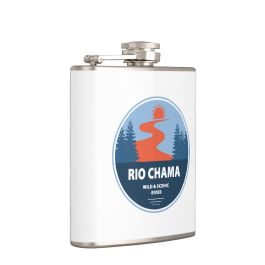 Rio Chama Wild und Landschaftlicher Fluss New Mexi Flachmann (Rechts)