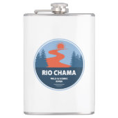 Rio Chama Wild und Landschaftlicher Fluss New Mexi Flachmann (Vorderseite)