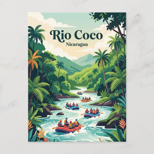 Rio Coco, Nicaragua Postkarte (Vorderseite)