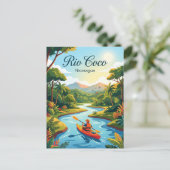 Rio Coco Nicaragua Postkarte (Stehend Vorderseite)