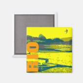 RIO Copacabana-Landschaft Magnet (Vorderseite/Rückseite)