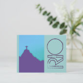 Rio Corcovado Cristo Postkarte (Stehend Vorderseite)