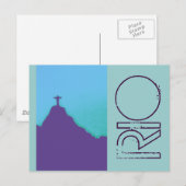 Rio Corcovado Cristo Postkarte (Vorne/Hinten)