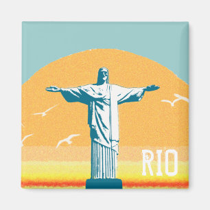 Rio - Corcovado - Jesus Christus der Erlöser Magnet