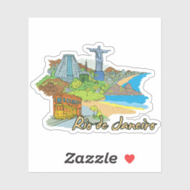 Rio de daneiro City Aufkleber