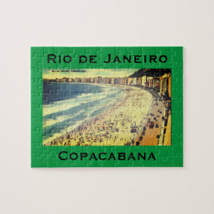 Rio de Janeiro, alte Copacabana-Strand, Brasilien Puzzle