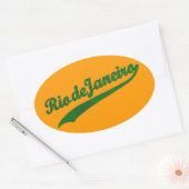 Rio de Janeiro-Aufkleber Ovaler Aufkleber (Umschlag)