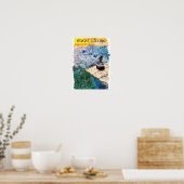 Rio de Janeiro Brasil Aquarell-Kunst Poster (Küche)