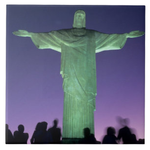 Rio de Janeiro, Brasil. die Christusstatue auf Fliese