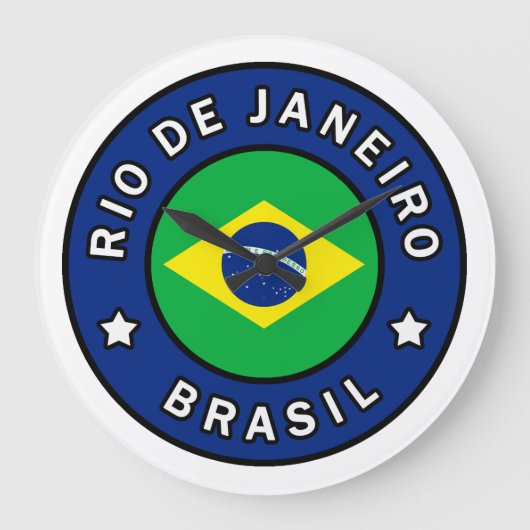 Rio de Janeiro Brasil Große Wanduhr (Vorderseite)