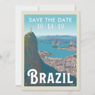 Rio De Janeiro, Brasil Merken Sie sich den Termi Save The Date