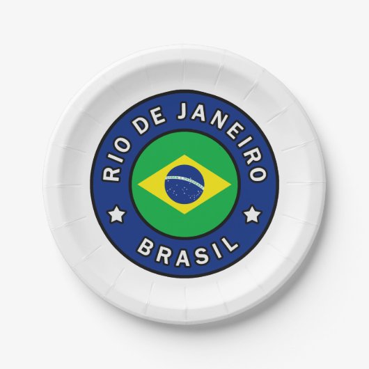 Rio de Janeiro Brasil Pappteller (Vorderseite)