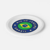 Rio de Janeiro Brasil Pappteller (Schrägansicht)