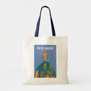 Rio De Janeiro Brasil Reise Kunst Vintage Tragetasche