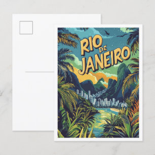 Rio de Janeiro Brasil Reise Postkarte
