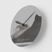 rio de janeiro, brasil runde wanduhr (Winkel)