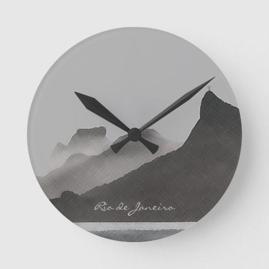 rio de janeiro, brasil runde wanduhr (Vorderseite)