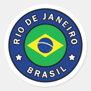 Rio de Janeiro Brasil Runder Aufkleber