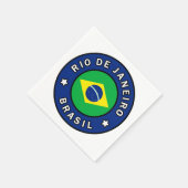 Rio de Janeiro Brasil Serviette (Ecke)