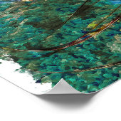 Rio de Janeiro Brasil Watercolor Art Poster (Ecke)