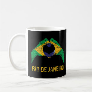 Rio De Janeiro Brasilianische Stadt Liebe Vintage Kaffeetasse