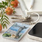 Rio de Janeiro Brasilien Acrylischer Schlüsselanhä Schlüsselanhänger (Vorderseite rechts)