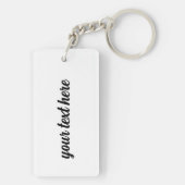 Rio de Janeiro Brasilien Acrylischer Schlüsselanhä Schlüsselanhänger (Rückseite)