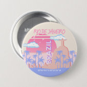 Rio de Janeiro Brasilien Button (Vorne & Hinten)