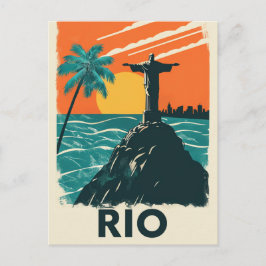 Rio de Janeiro Brasilien Christ der Erlöser Postka Postkarte