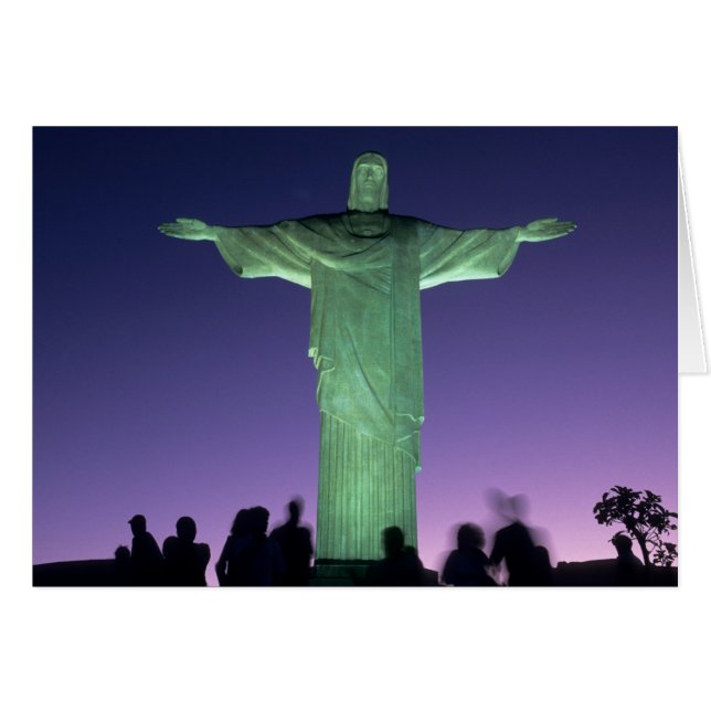 Rio de Janeiro, Brasilien. Christliche Statue (Vorderseite (Horizontal))