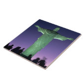 Rio de Janeiro, Brasilien. Christliche Statue Fliese (Seite)