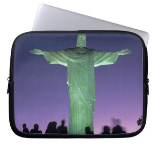 Rio de Janeiro, Brasilien. Christliche Statue Laptopschutzhülle