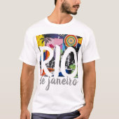 Rio de Janeiro Brasilien Cool Graffiti Mural Shirt (Vorderseite)