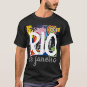 Rio de Janeiro Brasilien Cool Graffiti Mural Shirt (Vorderseite)