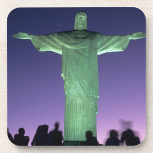 Rio de Janeiro, Brasilien. die Christus-Statue auf Untersetzer