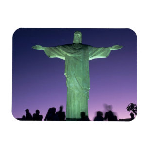 Rio de Janeiro, Brasilien. Die Christusstatue auf Magnet