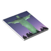 Rio de Janeiro, Brasilien. Die Christusstatue auf Notizblock (angewinkelt)