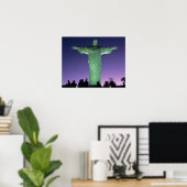 Rio de Janeiro, Brasilien. Die Christusstatue auf Poster (Heimbüro)