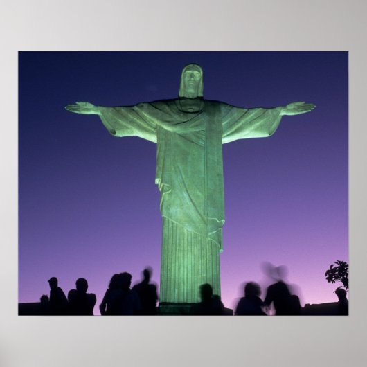 Rio de Janeiro, Brasilien. Die Christusstatue auf Poster (Vorne)