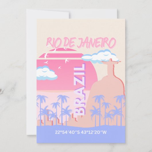Rio de Janeiro Brasilien Feiertagskarte (Vorderseite)